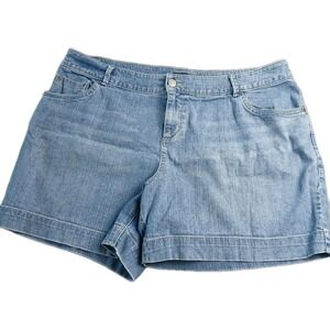 Women's Shorts Mossimo Denim Shorts Blue Women's Plis Size 22W Vacation #463C